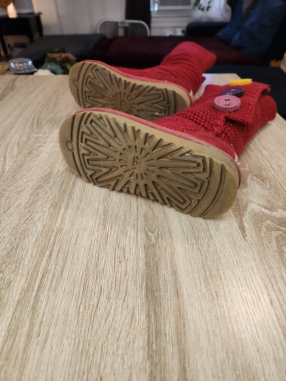 UGG Classic Cardy knit boots
